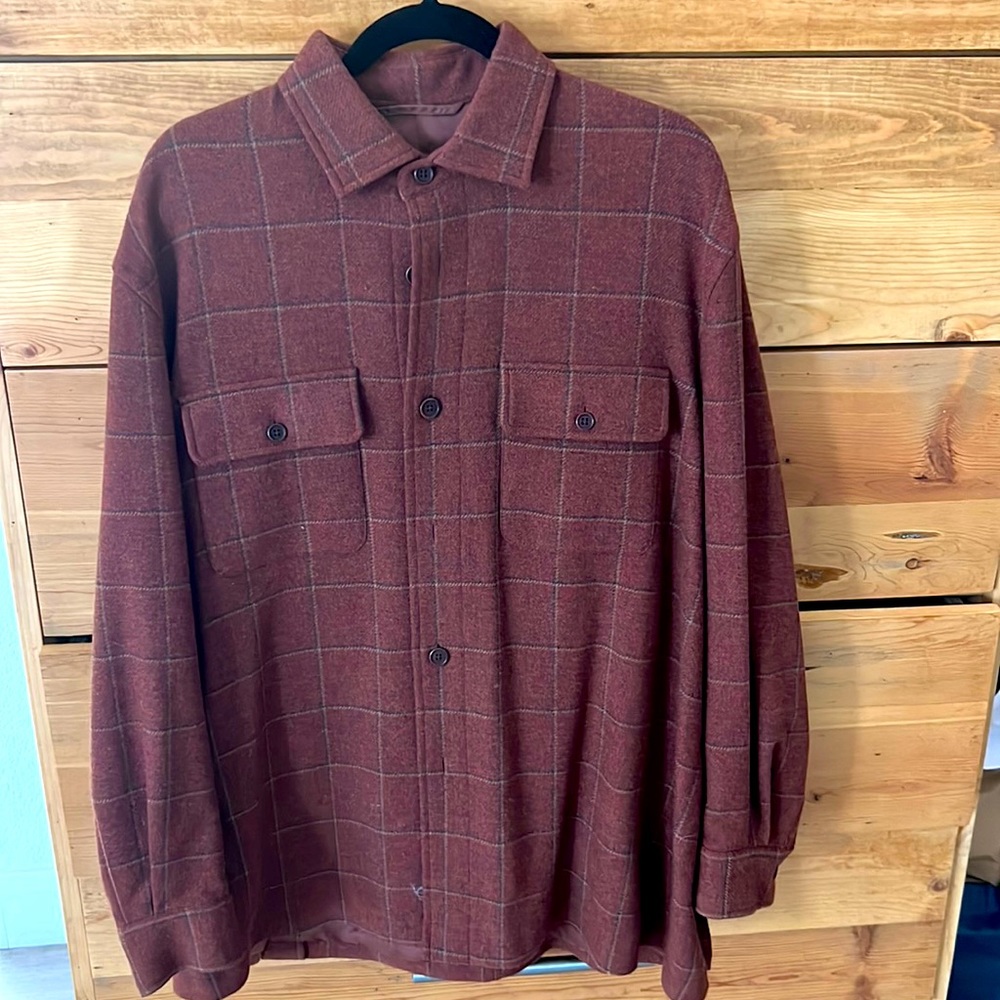 Faconnable wool “shacket”